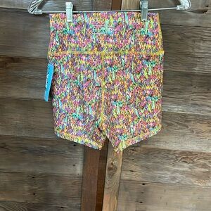Fleo Games 2 women's athletic shorts size Small and Mediums tye-dye NWT